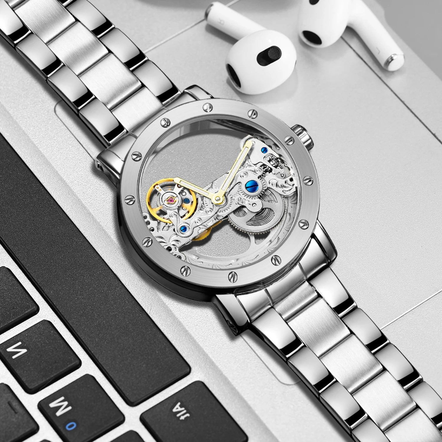 2025 Top Brand Luxury Skeleton Tourbillon Automatic Watch – Men’s Mechanical Masterpiece