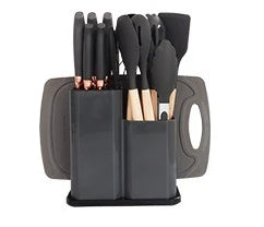 19-Piece Food-Grade Silicone Kitchen Utensil Set