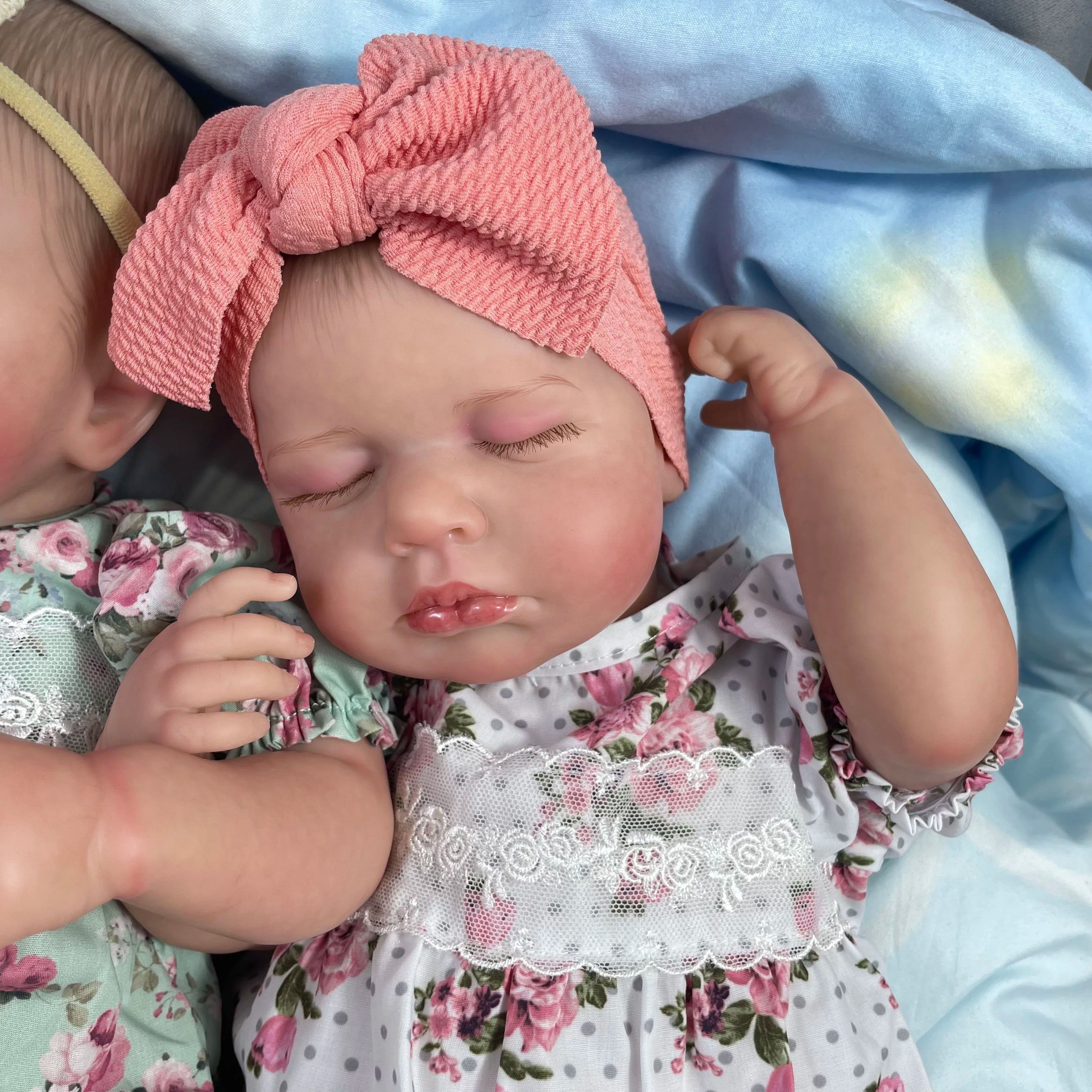 50CM LouLou Twin Reborn Baby Dolls – Finished & Lifelike