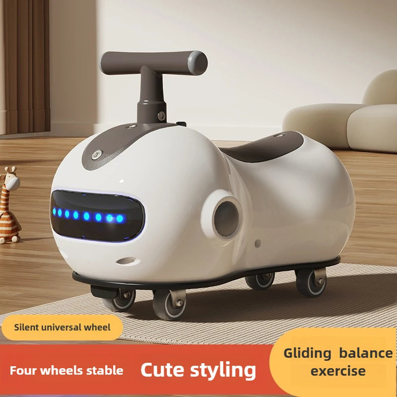 Baby Peanut Twist Car – Infant Scooter Walker with Sound & Light