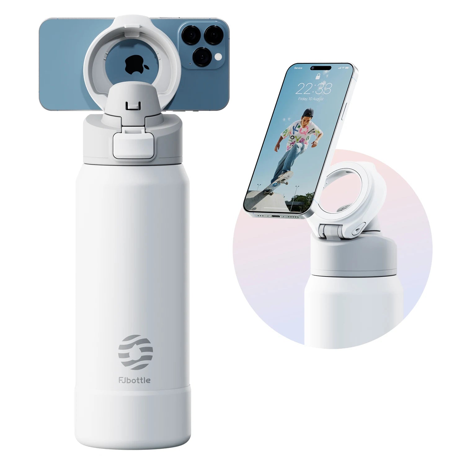 Magnetic Thermos Sports Water Bottle
