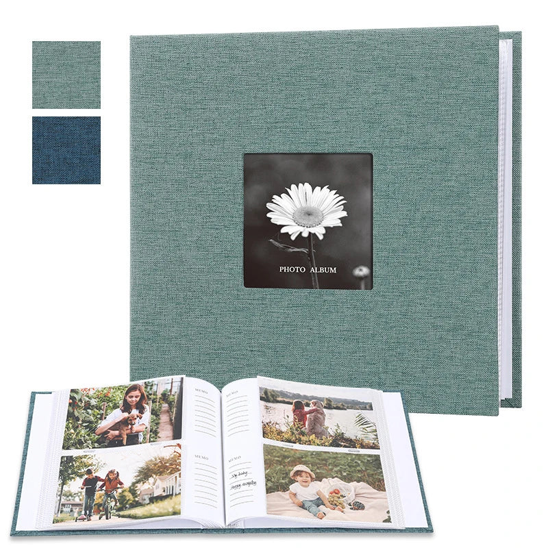 Linen Cloth Cover Photo Album – 6-Inch Interleaf Style