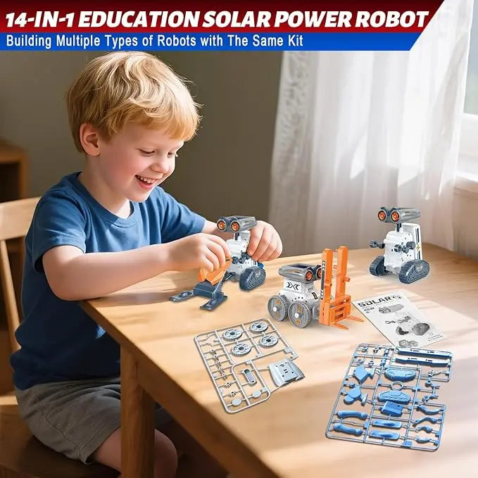 Solar Powered DIY Robot Car Toy