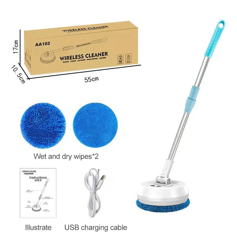 Wireless Electric Water Mop Cleaning Machine – 2-in-1 Automatic Wet Cleaner