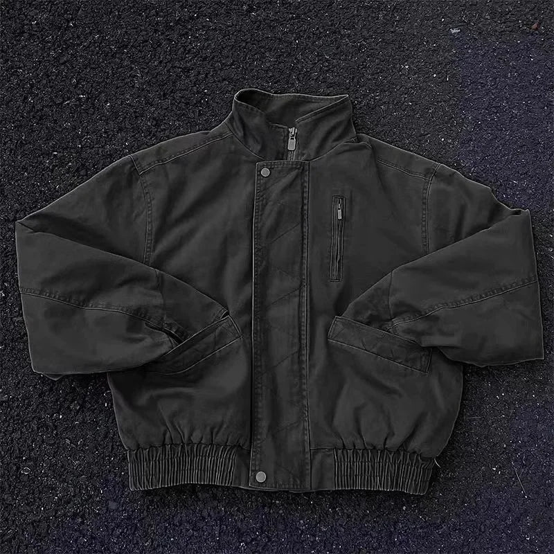 American Retro Loose Men’s Pilot Jacket – Spring/Autumn Workwear Style