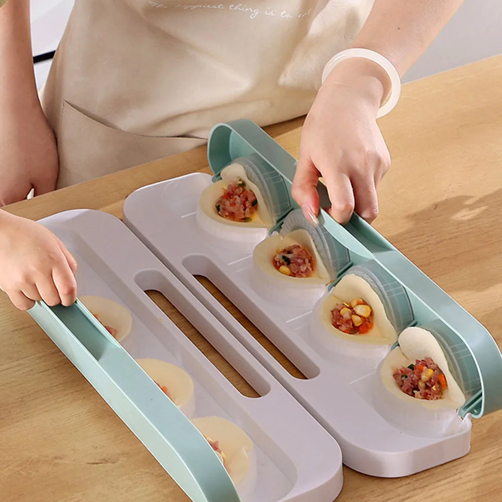 8-Grid Dumpling Mold – Fast, Easy & Uniform Dumplings Every Time!