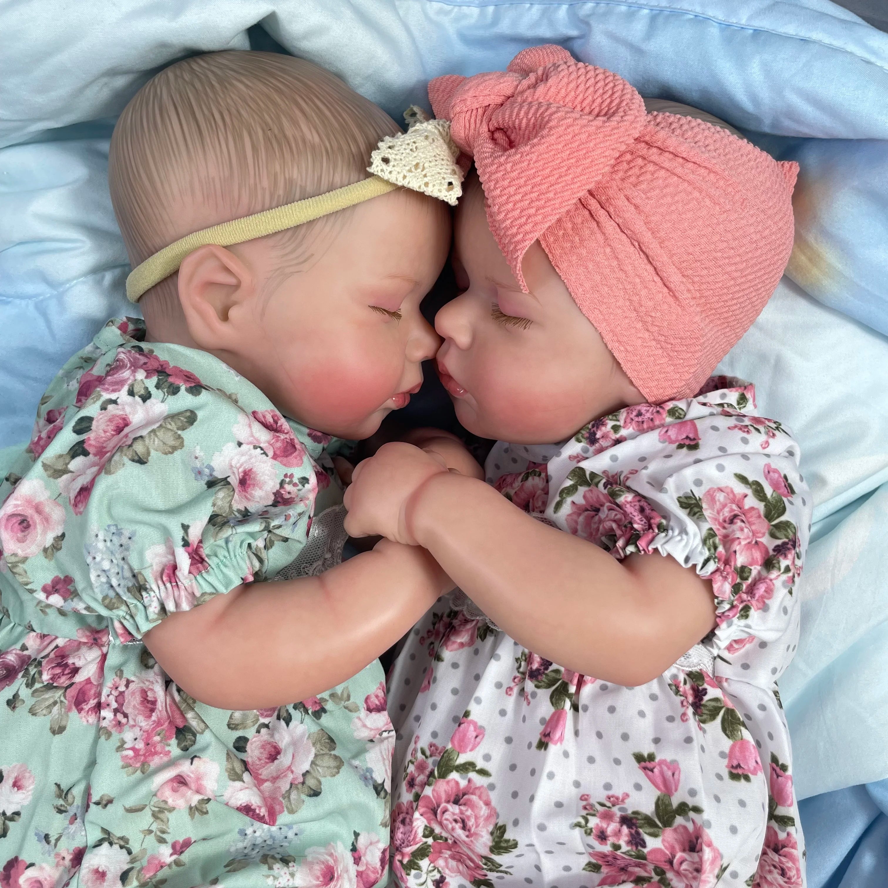 50CM LouLou Twin Reborn Baby Dolls – Finished & Lifelike