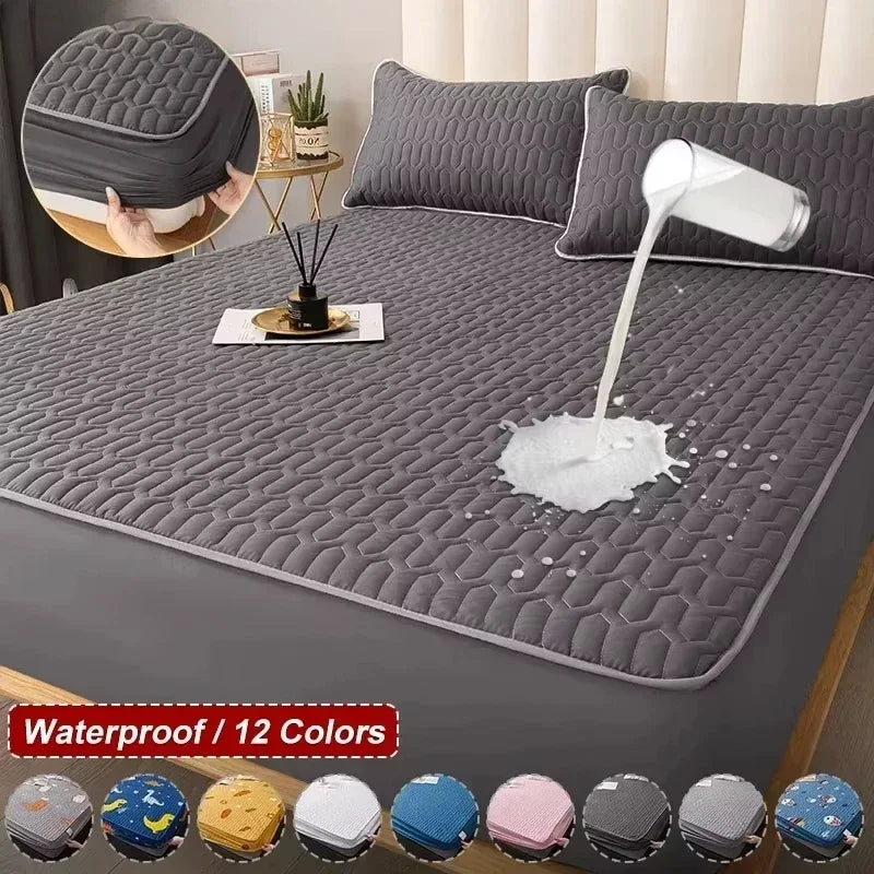 Waterproof Thicken Mattress Protector – Skin-Friendly & Comfortable
