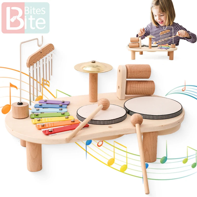 Baby Educational Wooden Aeolian Bells &amp; Xylophone