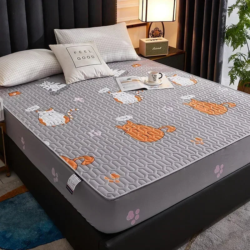 Waterproof Thicken Mattress Protector – Skin-Friendly & Comfortable