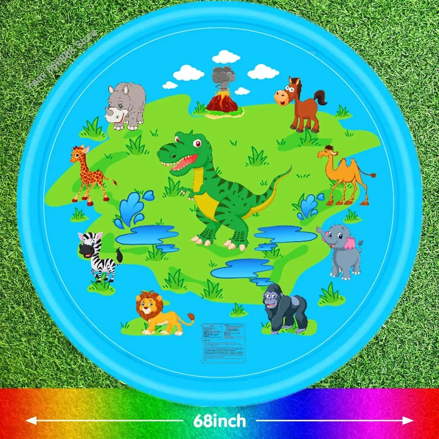 100/170 CM Children’s Inflatable Water Spray Play Mat