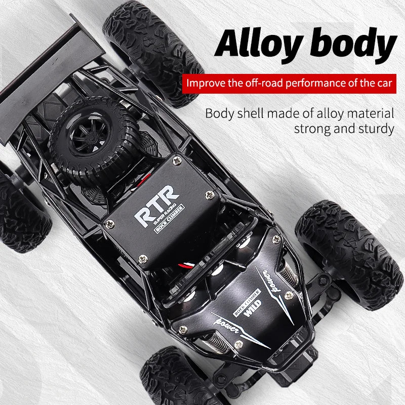 High-Speed Off-Road Climbing Truck with Cool LED Lights and Remote Control